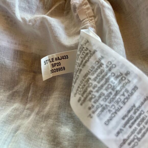 J.Crew Women's Daisy-Chain Peplum Top in Gingham in Black & White - Size L - Picture 11 of 15